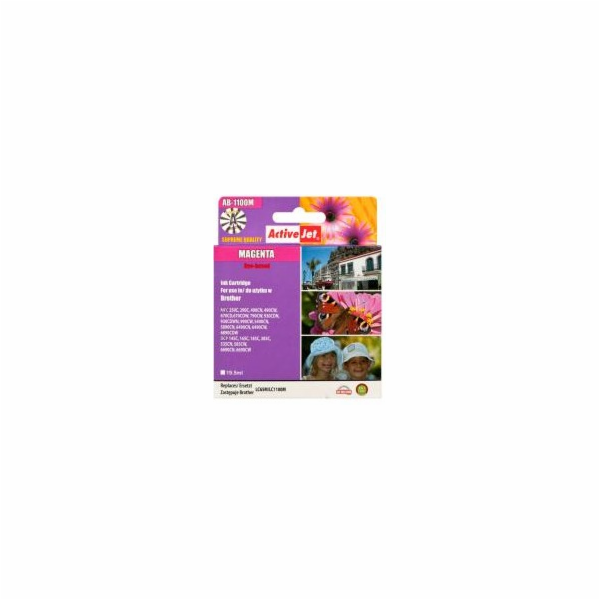 ActiveJet inkoust Brother LC-1100M, 15 ml,  new AB-1100MN...