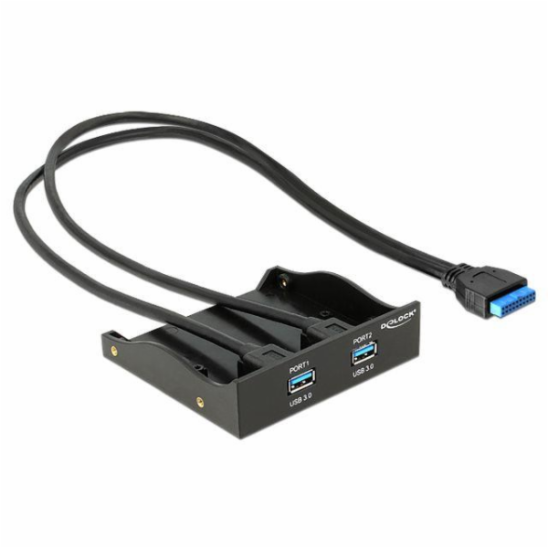 Delock USB 3.0 Front Panel 2-Port - Panel portů úložiště ...