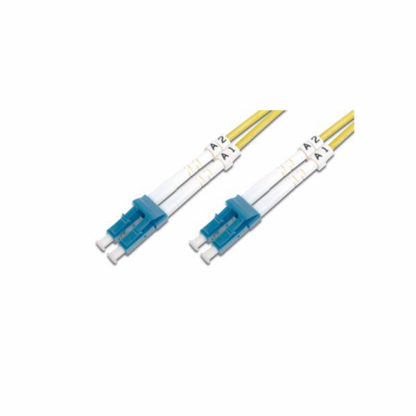 DIGITUS Fiber Optic Patch Cord, LC to LC, Singlemode, OS1...