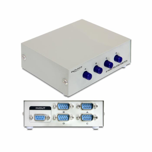 Delock Serial Switch RS-232 4-port manual - Přepínač - 4 ...