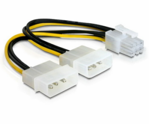 Delock - Elektrický kabel - 6 pin PCIe power (F) do 4 pin...