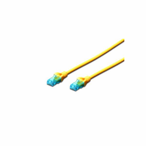 Digitus Ecoline Patch kabel, UTP, CAT 5e, AWG 26/7, žlutý...