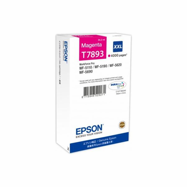 Epson DURABrite Ultra Ink XXL cartridge cervena T 7893