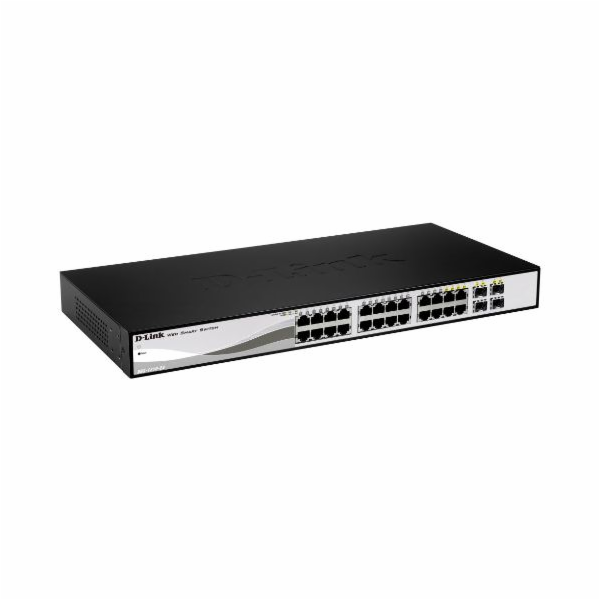 D-Link DGS-1210-24 28-port Gigabit Smart Switch, 24x GbE,...