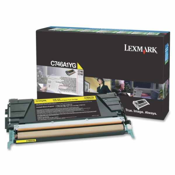 TONER LEXMARK C746, C748 Yellow Return Program Toner Cart...