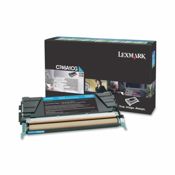 TONER LEXMARK C746, C748 Cyan Return Program Toner Cartri...