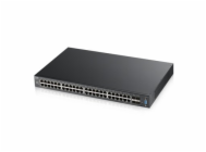 ZyXEL XGS2210-52 Zyxel XGS2210-52, 52-port Managed Layer2+ Gigabit Ethernet switch, 48x Gigabit metal + 4x 10GbE SFP+ ports, L2 multicast