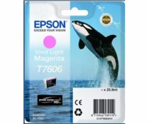 Atrament Epson T7606 Intenzívna svetlá purpurová