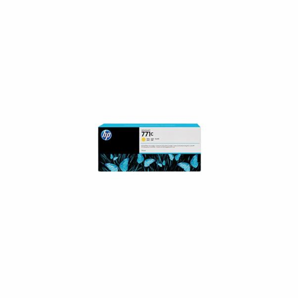 HP 771C Yellow DJ Ink Cart, 775 ml, B6Y10A