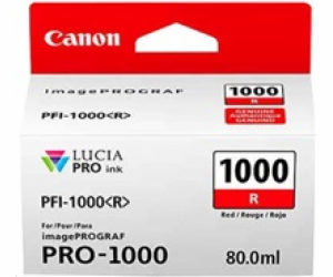 Canon CARTRIDGE PFI-1000R červená pro ImagePROGRAF PRO-10...
