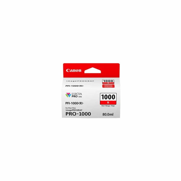 Canon CARTRIDGE PFI-1000R červená pro ImagePROGRAF PRO-10...