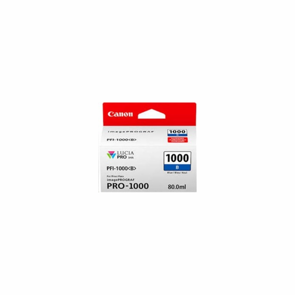 Canon CARTRIDGE PFI-1000B modrá pro ImagePROGRAF PRO-1000...