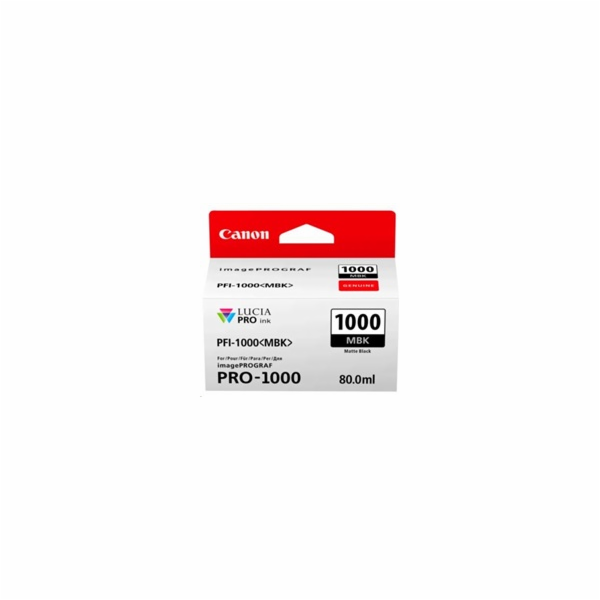 Canon CARTRIDGE PFI-1000MBK matná černá pro ImagePROGRAF ...