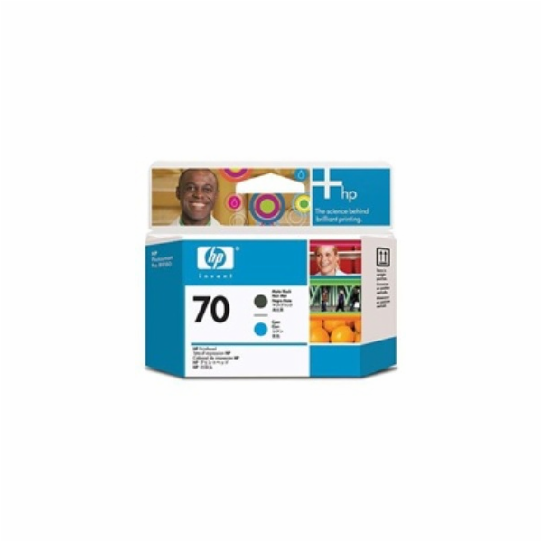 HP 70 Black matte + Cyan DJ Printhead, C9404A