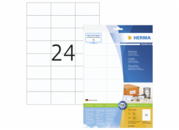 Herma Labels 70x37 white 10 Sheets DIN A4 240 pcs. 8644