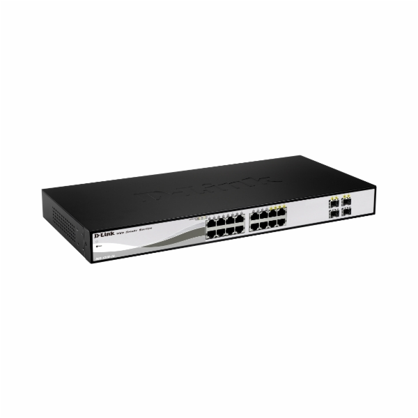 D-Link DGS-1210-16 20-port Gigabit Smart Switch, 16x GbE,...
