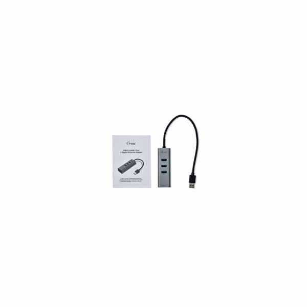 i-tec USB 3.0 Metal HUB 3 Port + Gigabit Ethernet Adapter
