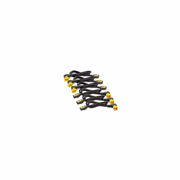 APC Power Cord Kit (6 ea),Locking,C13toC14 (90Dg),0.6m AP...