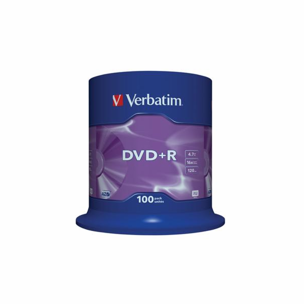 VERBATIM DVD+R(100-Pack)Spindle/General Retail/16x/4.7GB