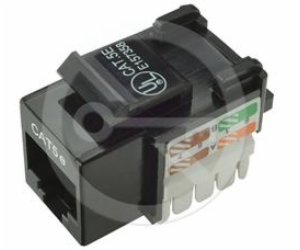 Solarix Keystone CAT5e UTP RJ45 černý SXKJ-5E-UTP-BK