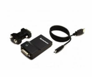 Lenovo USB 3.0 to DVI/VGA Monitor Adapter - Externí video...