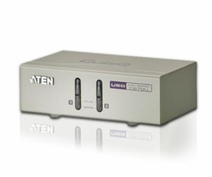 ATEN KVM switch CS-72U USB 2PC audio, with custom cables ...