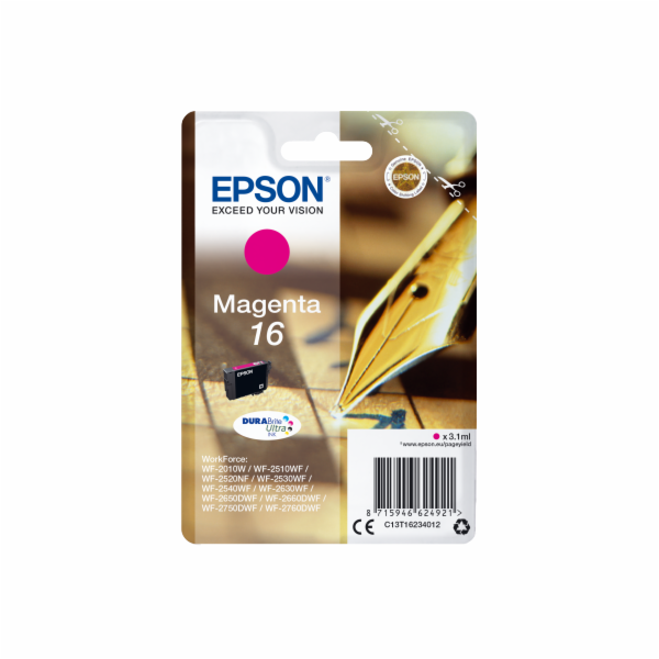 Epson Singlepack Magenta 16 DURABrite Ultra Ink