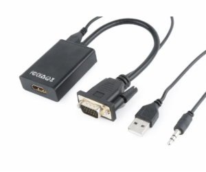 Gembird A-VGA-HDMI-01 adaptér k video kabelům 0,15 m HDMI...