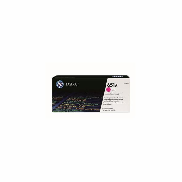 HP 651A Magenta LJ Toner Cart, CE343A (16,000 pages)