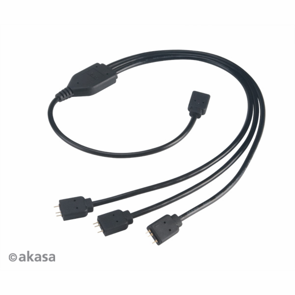 AKASA rozbočovač a prodlužovací kabel, aRGB LED