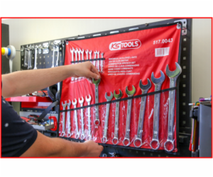 KS Tools Ring Spanner-Set angled 21-pieces 6-32mm 517.0043