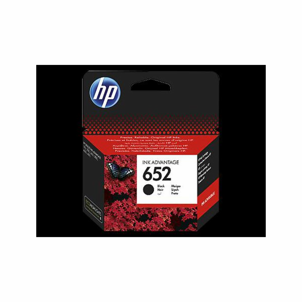 HP 652 originální inkoustová kazeta černá F6V25AE