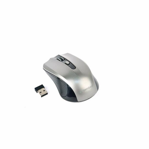 GEMBIRD Myš MUSW-4B-04-BG, černo-šedá, bezdrátová, USB na...