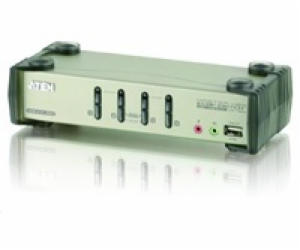 Aten CS-1734BC KVM přepínač USB Hub, OSD, 4PC audio+USB-P...