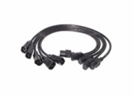 APC PWR CORD KIT, 10A, 100-230V, 2 ,(5) C13 TO C14