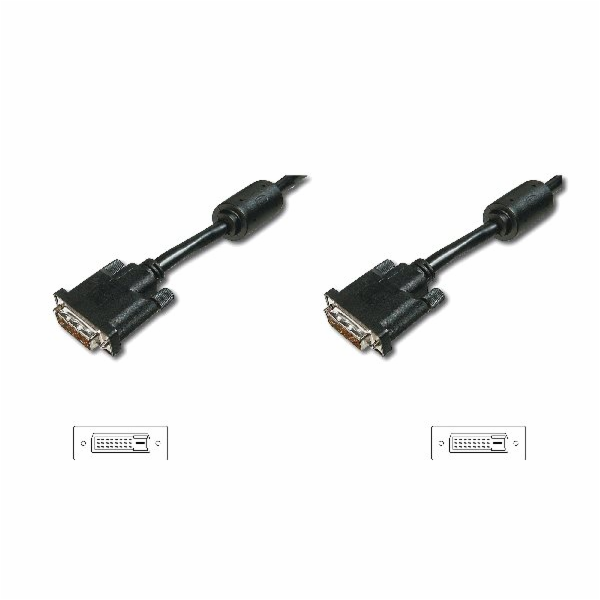 Digitus Připojovací kabel DVI, DVI (24 + 1), 2x ferit M /...