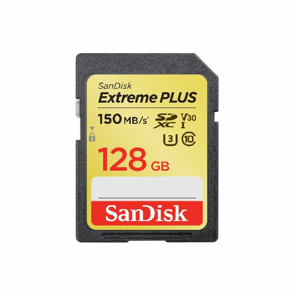SanDisk Extreme Plus SDXC 128GB 150MB/s V30 UHS-I