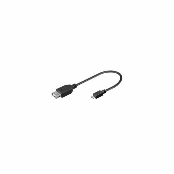 PREMIUMCORD Redukce USB 2.0 A - Micro B OTG, kabel (F/M, ...