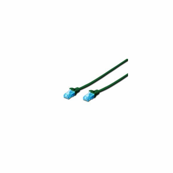Digitus Ecoline Patch Cable, UTP, CAT 5e, AWG 26/7, zelen...