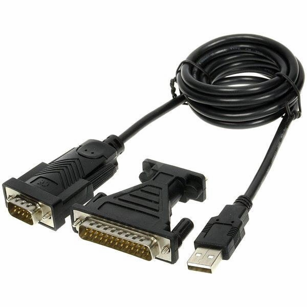 PREMIUMCORD Kabel adaptér USB - sériový port (COM, RS232,...