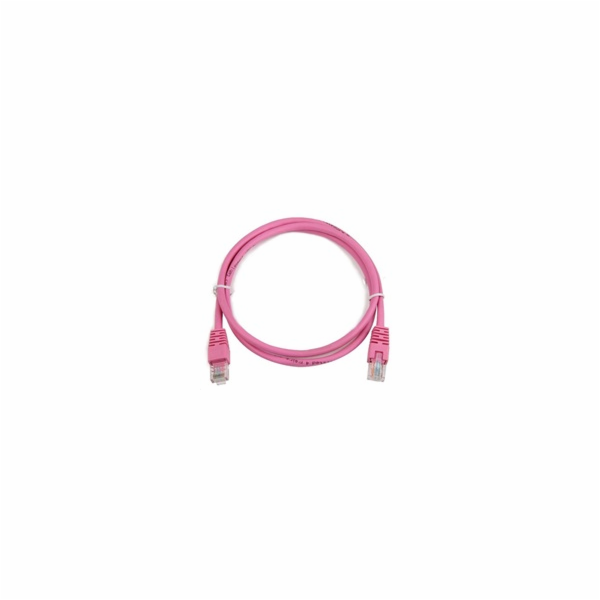 GEMBIRD kabel patchcord Cat5e UTP 3m, růžový