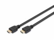 Digitus HDMI Ultra High Speed Anschlusskabel, mit Ethernet, UHD 8K (schwarz, 1 Meter)