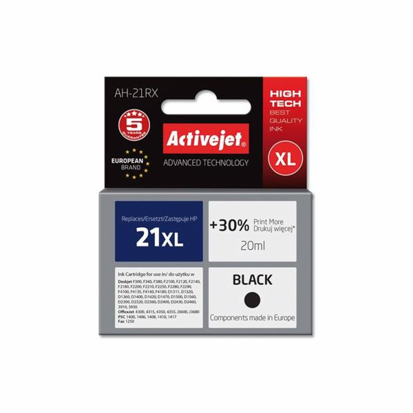 CARTRIDGE INK ACJ AH-21RX HP NR21 BLACK 9351