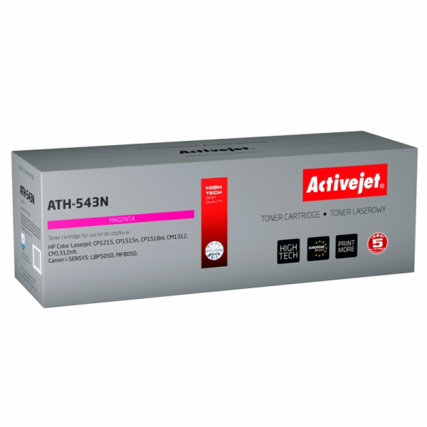 Náhradní toner Activejet ATH-543N Purpurový CB543A/CRG-71...