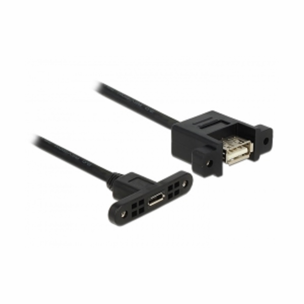 Delock kabel USB 2.0 Micro-B samice přišroubovatelná > US...