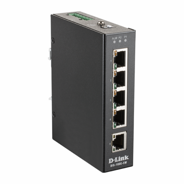 D-Link DIS-100E-5W D-Link DIS-100E-5W 5 Port Unmanaged Sw...