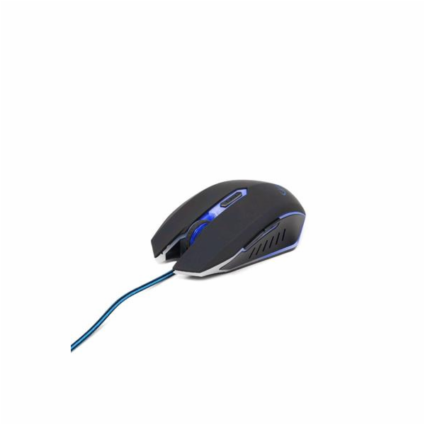 GEMBIRD myš MUSG-001-B optická, modro-černá, 2400 dpi, USB