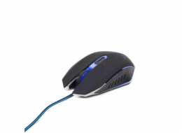 GEMBIRD myš MUSG-001-B optická, modro-černá, 2400 dpi, USB