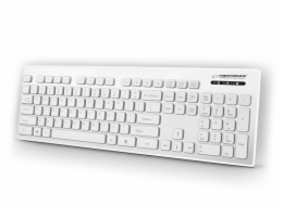 Esperanza EK130W SINGAPORE voděodolná klávesnice, EN layout, USB, bílá