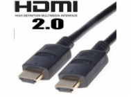 PremiumCord HDMI 2.0 High Speed + Ethernet kabel, zlacené konektory, 2m